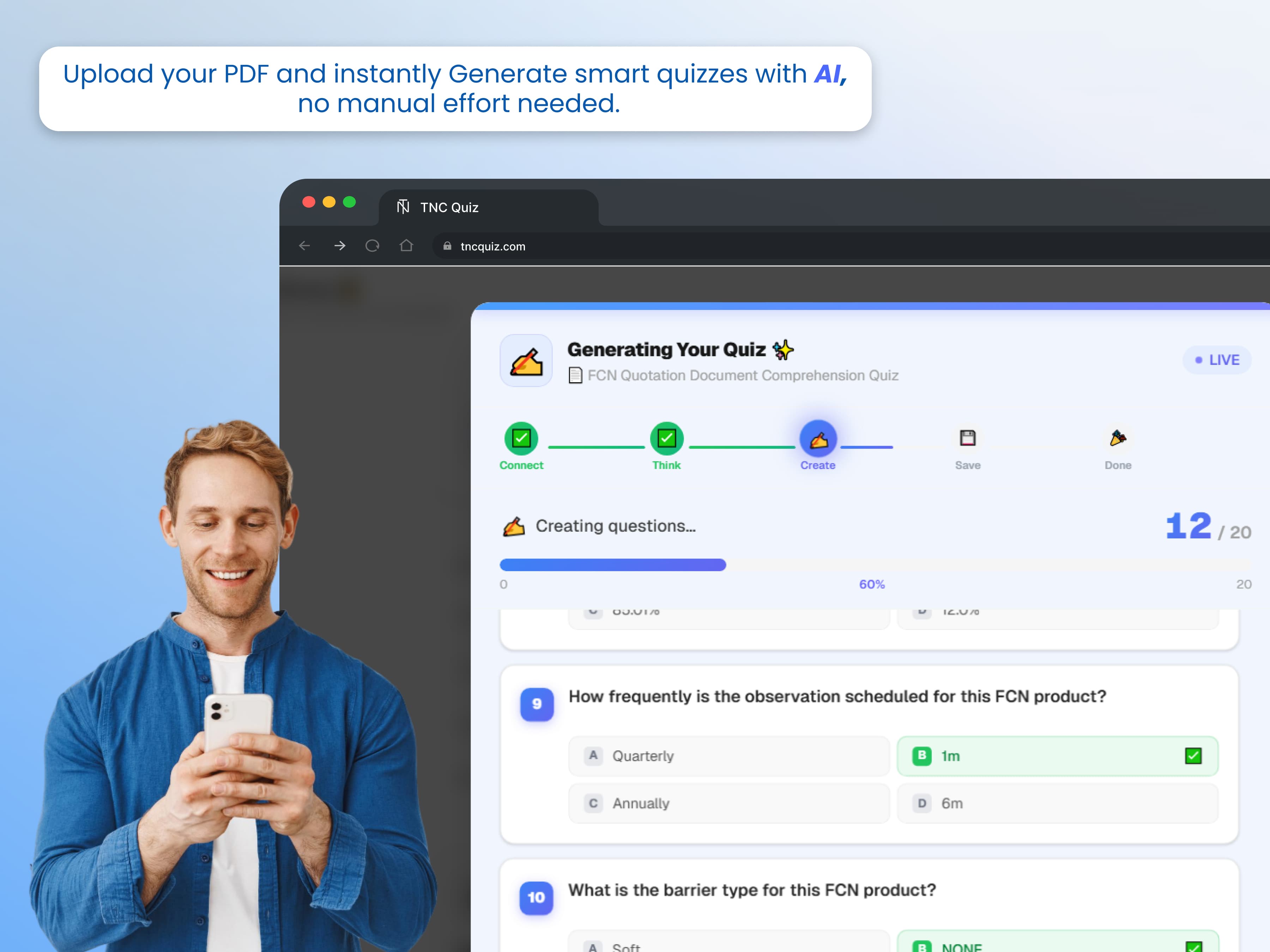 Learners focused on quizzes and study materials