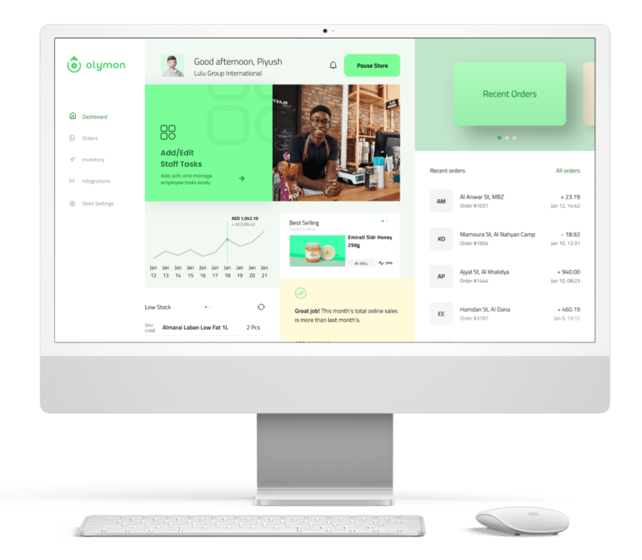 Olymon — Grocer Panel view